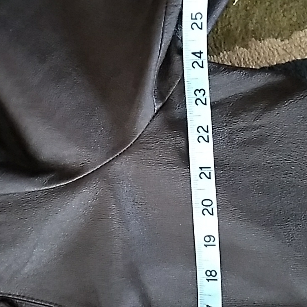 βοΈ Dialogue 100% Leather Jacket Coat 1X Washable NWOT - Picture 6 of 16
